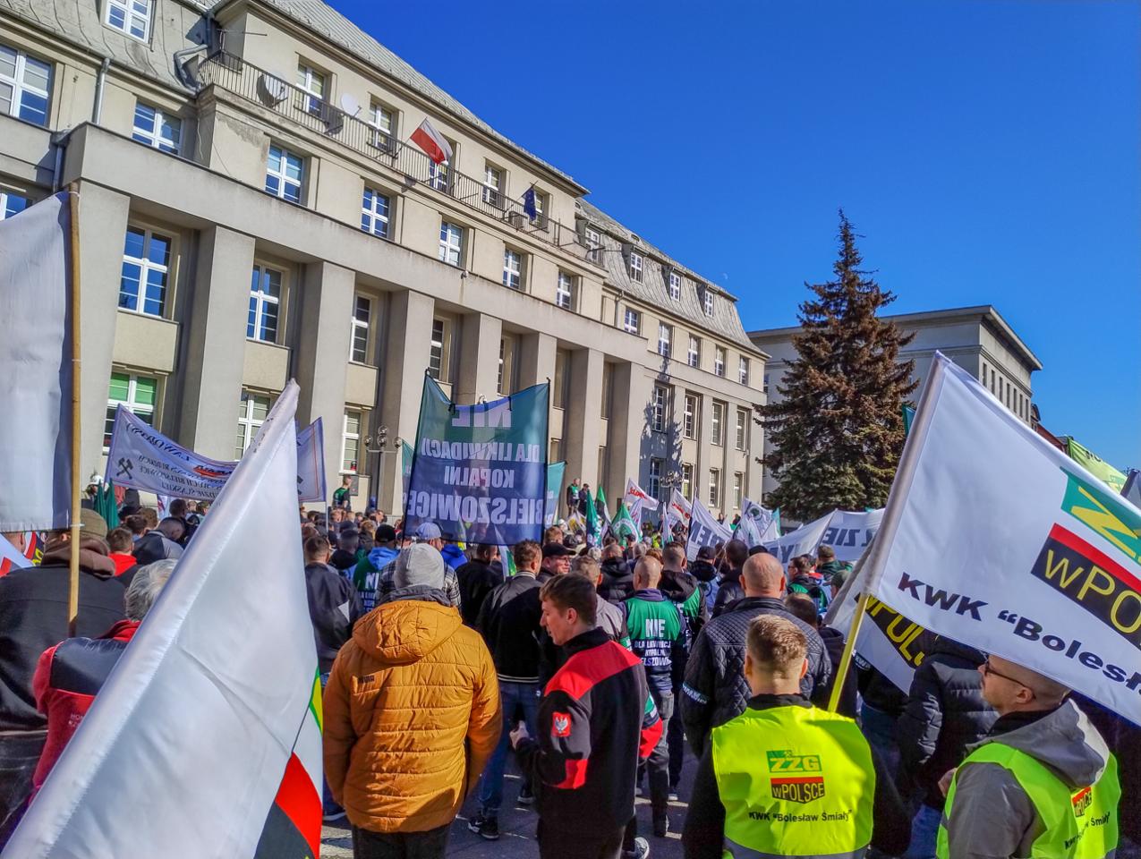 Protest górników w obronie KWK Bielszowice 34