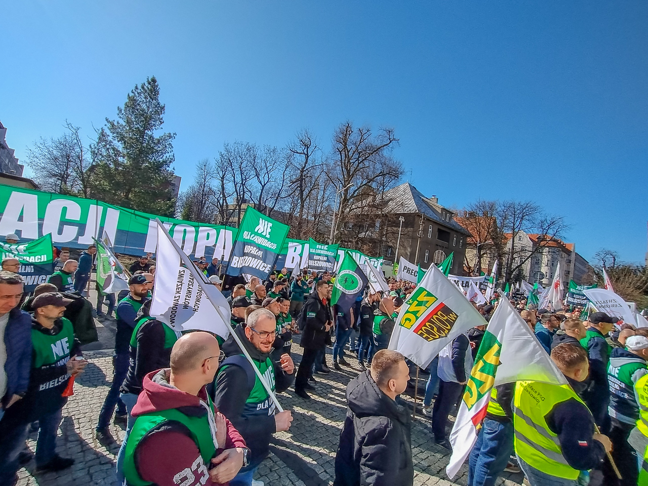 Protest górników w obronie KWK Bielszowice 42