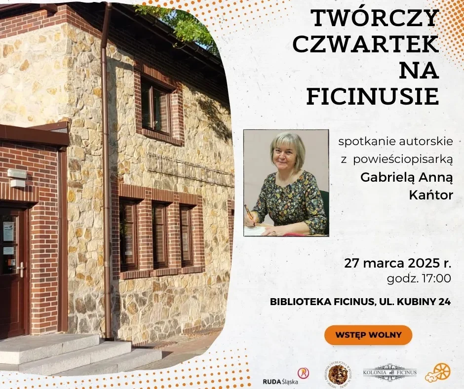 Spotkanie z Gabrielą Anną Kańtor w ramach „Twórczego czwartku na Ficinusie”