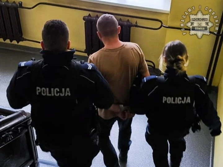 Agresywni mężczyźni zatrzymani po brutalnym rozboju i podpaleniu w Pyskowicach