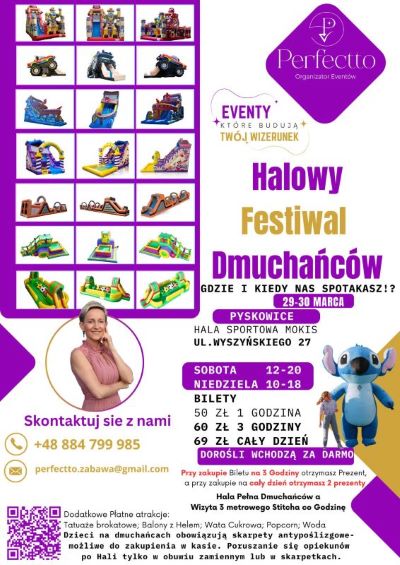 Halowy Festiwal Dmuchańców w Pyskowicach – moc atrakcji dla całej rodziny!