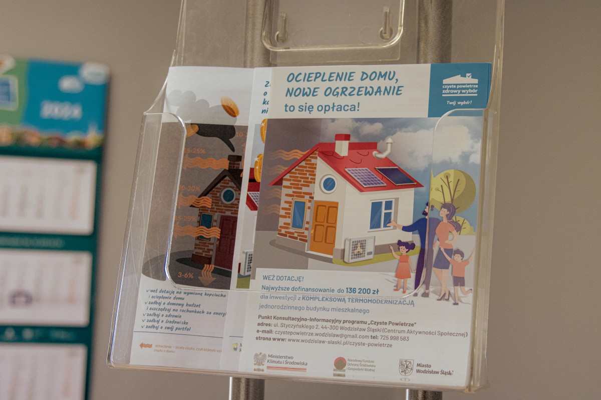 Nowa lokalizacja punktu "Czyste Powietrze" w Wodzisławiu Śląskim