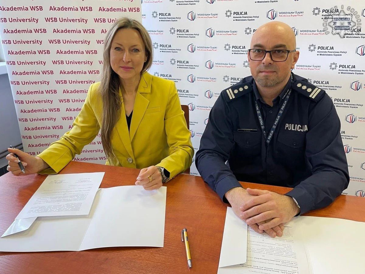 Nowa współpraca wodzisławskiej policji i WSB – edukacja i bezpieczeństwo priorytetem