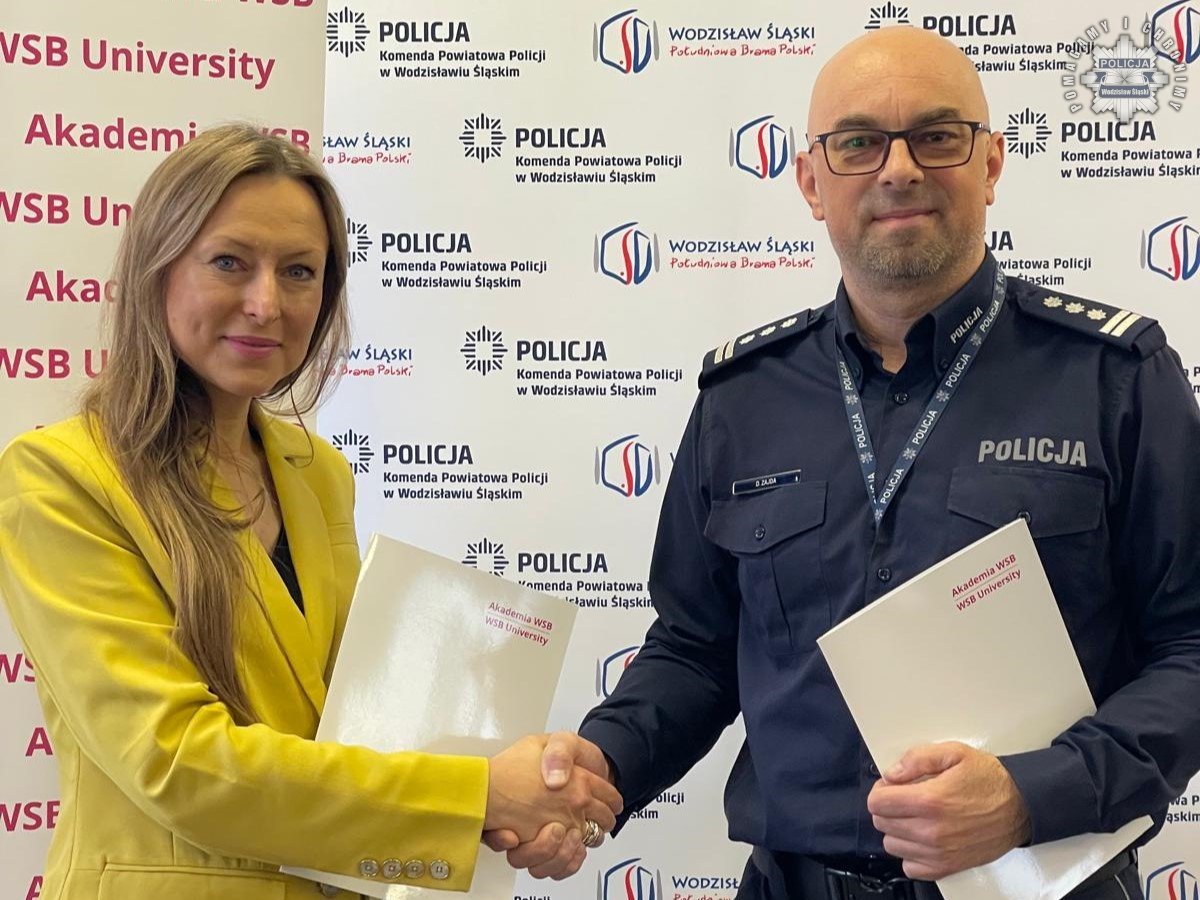 Nowa współpraca wodzisławskiej policji i WSB – edukacja i bezpieczeństwo priorytetem