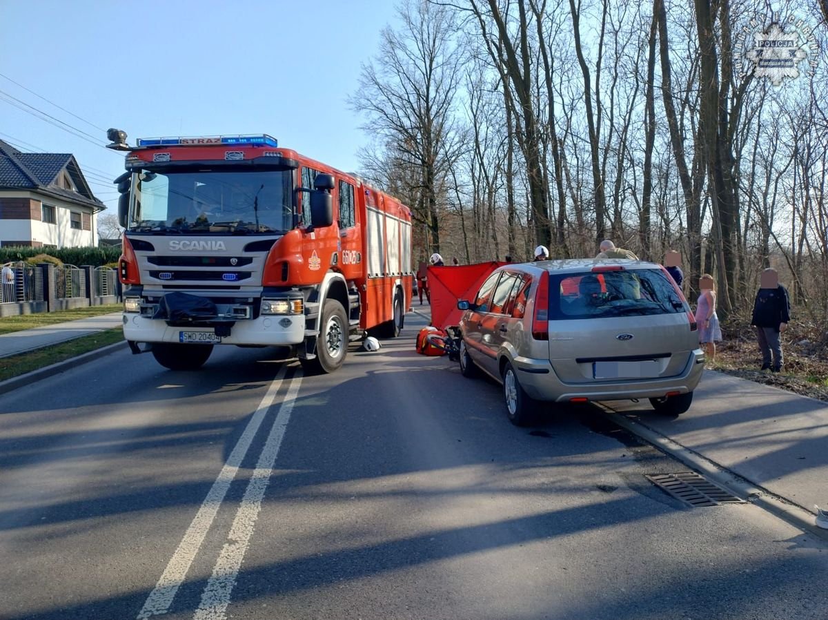 Poważny wypadek rowerzysty w Gorzycach – dziecko walczy o życie