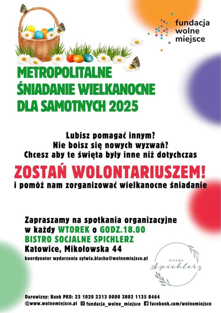 Metropolitalne Śniadanie Wielkanocne dla samotnych – dołącz do przygotowań