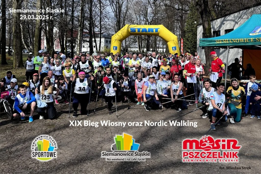 Bieg Wiosny i Nordic Walking - tak Siemianowice przywitały wiosnę