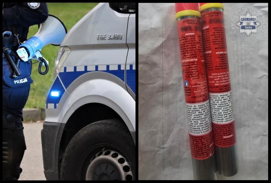 Nielegalne środki pirotechniczne na meczu GKS Tychy – Odra Opole