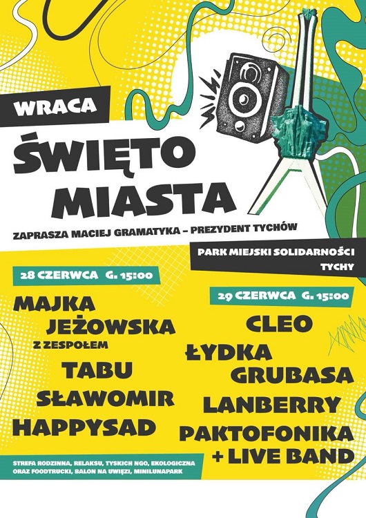 Święto Miasta Tychy 2025: Powrót największej imprezy plenerowej!