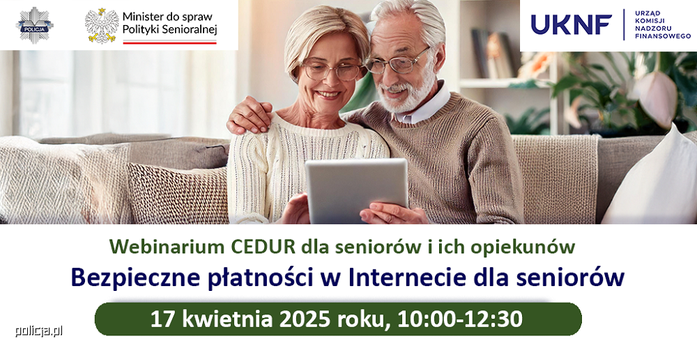 Seniorzy w sieci: darmowe webinarium o bezpiecznych płatnościach