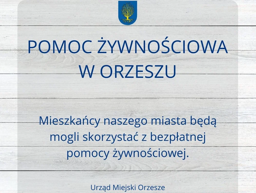 Bezpłatna pomoc żywnościowa dla mieszkańców Orzesza