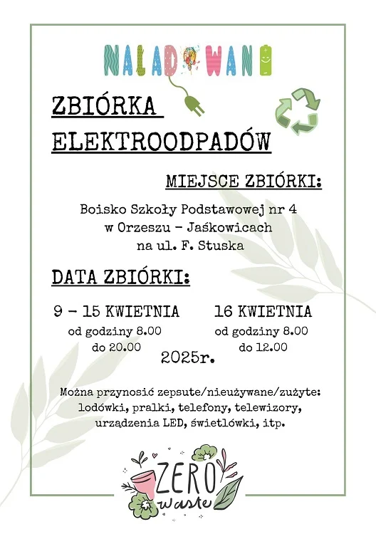 Zbiórka elektroodpadów w Orzeszu – włącz się w ekologiczną inicjatywę!