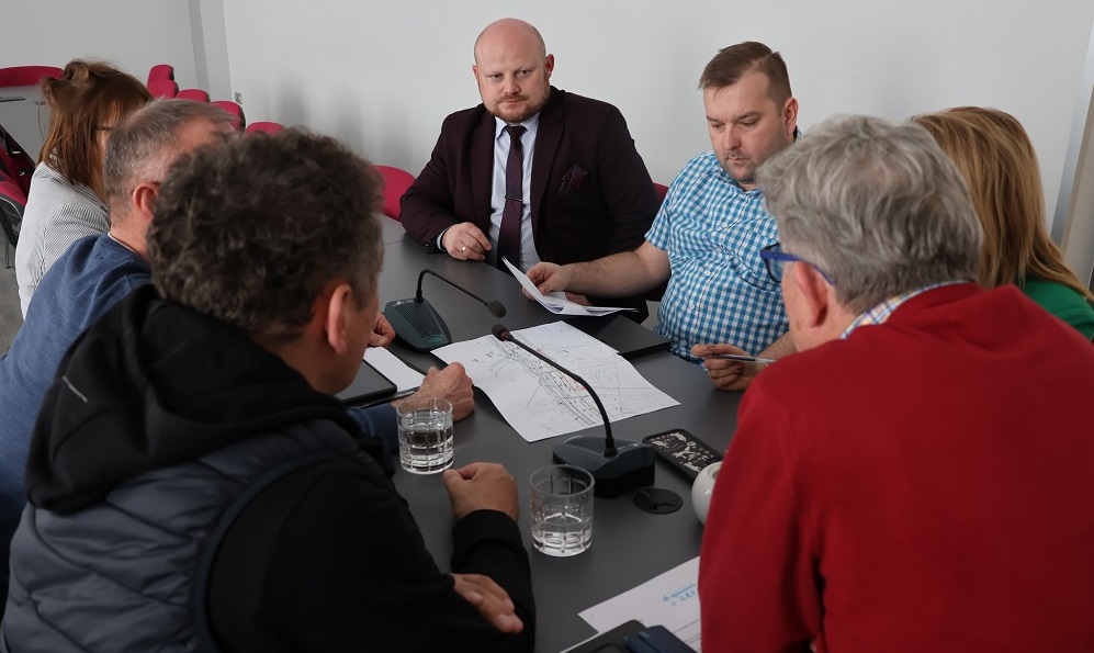 Spotkanie robocze w sprawie przebudowy DW 925 w Orzeszu