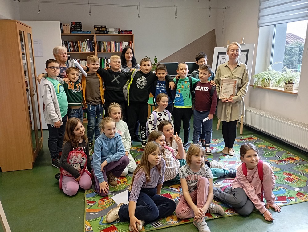 Dzieci z Bujakowa na wyjątkowej lekcji bibliotecznej w Orzeszu