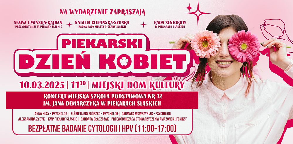 Piekarski Dzień Kobiet – spotkanie z psycholożkami, ekspertkami i koncertem
