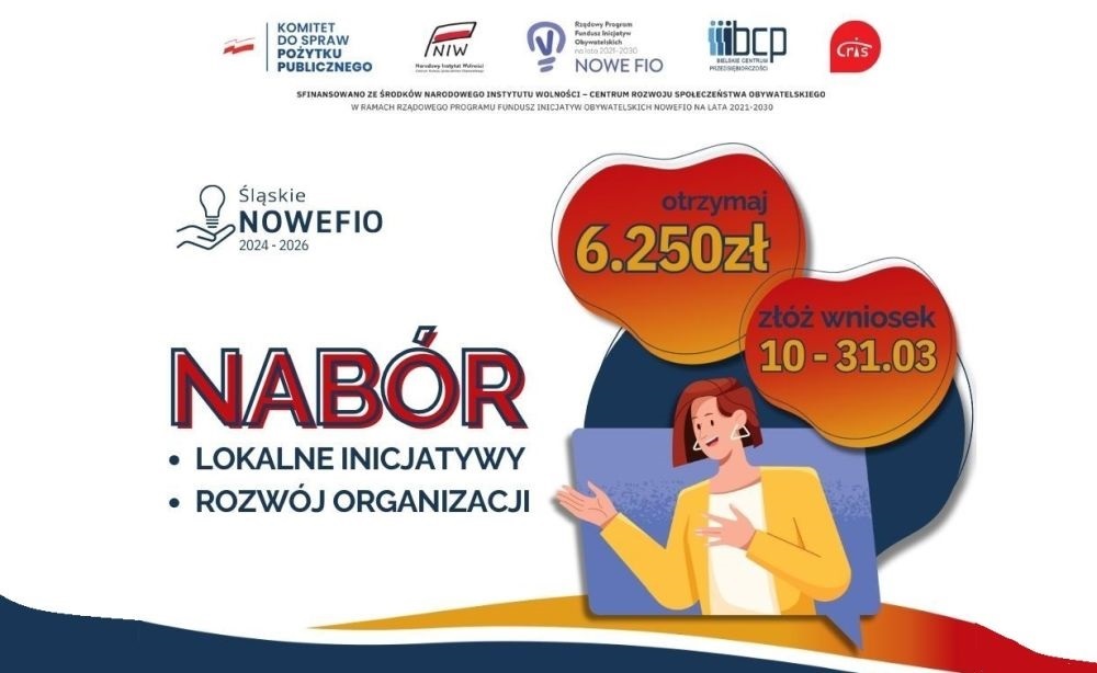 Śląskie NOWEFIO 2024-2026: Szansa na granty dla organizacji pozarządowych