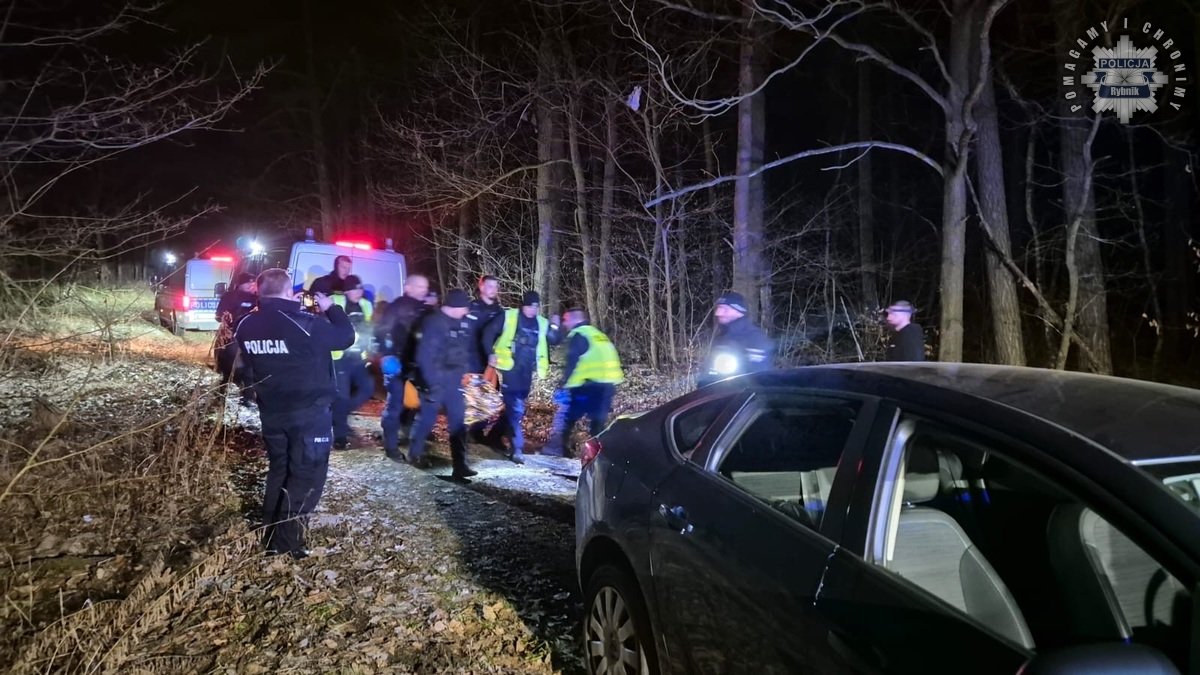 Intensywne poszukiwania w Rybniku. Mężczyzna odnaleziony po ośmiu godzinach