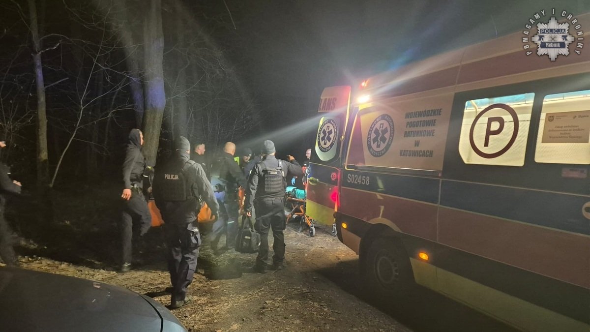 Intensywne poszukiwania w Rybniku. Mężczyzna odnaleziony po ośmiu godzinach
