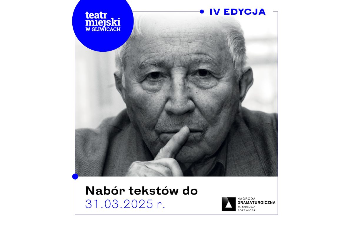 Nagroda Różewicza – trwa nabór do IV edycji konkursu