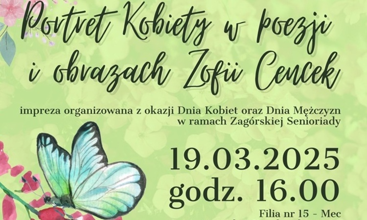 "Portret Kobiety w poezji i obrazach Zofii Cencek" – Filia nr 15 zaprasza