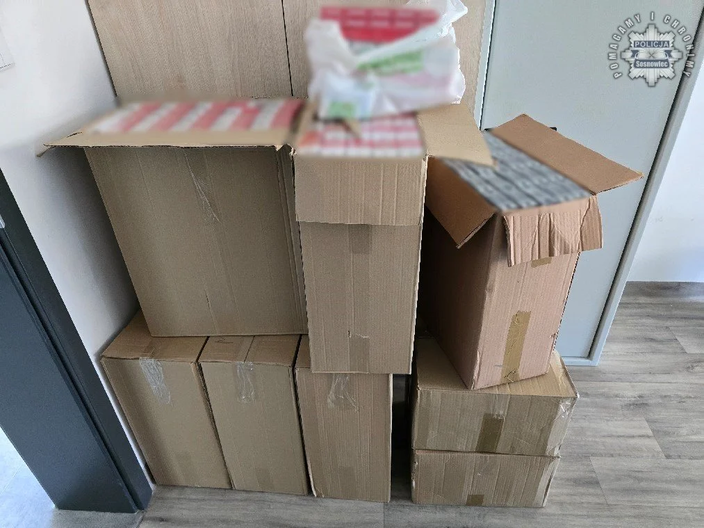 Sosnowieccy policjanci zabezpieczyli ponad 170 tysięcy sztuk nielegalnych papierosów