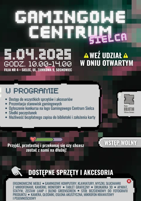 Gamingowe Centrum Sielca – weź udział w dniu otwartym!