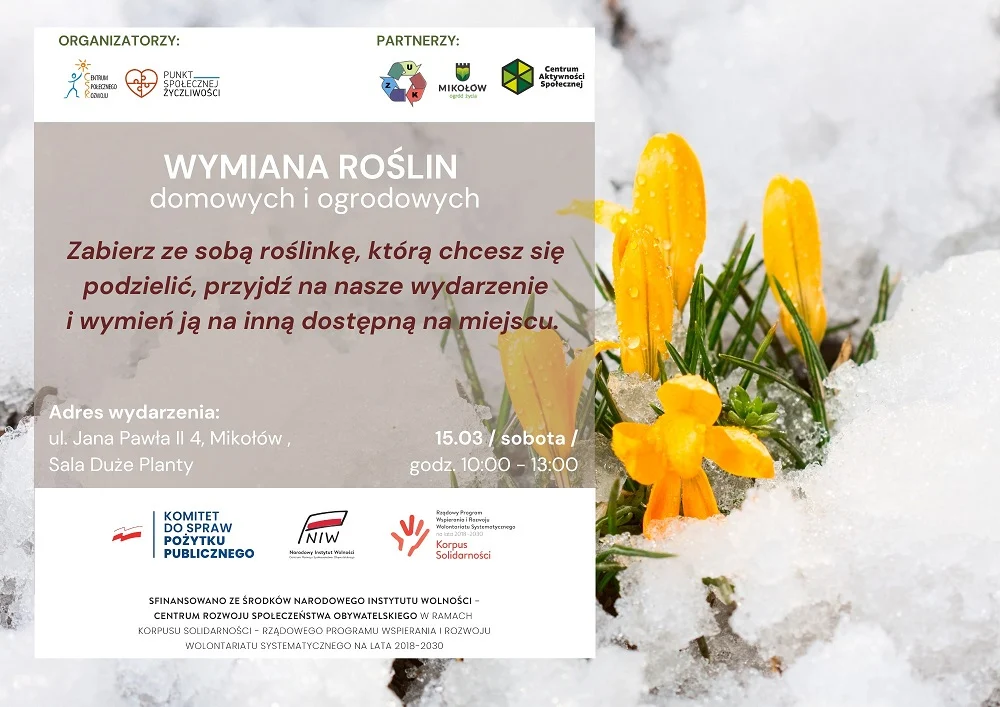 Plantcrossing w Zagłębiowskiej Mediatece. Adopcja i wymiana roślin w Sosnowcu