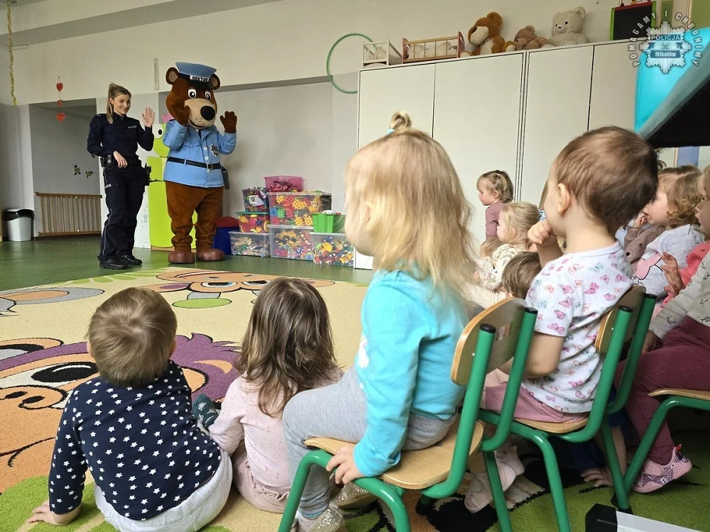 Lekcja bezpieczeństwa z sierżantem Hektorem w Mikołowie [FOTO]