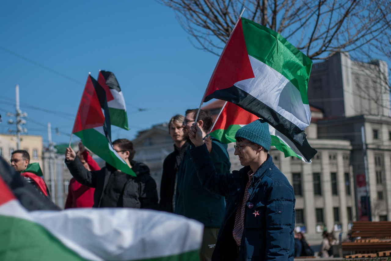 Wolna Palestyna! - sobotni protest na katowickim rynku 3