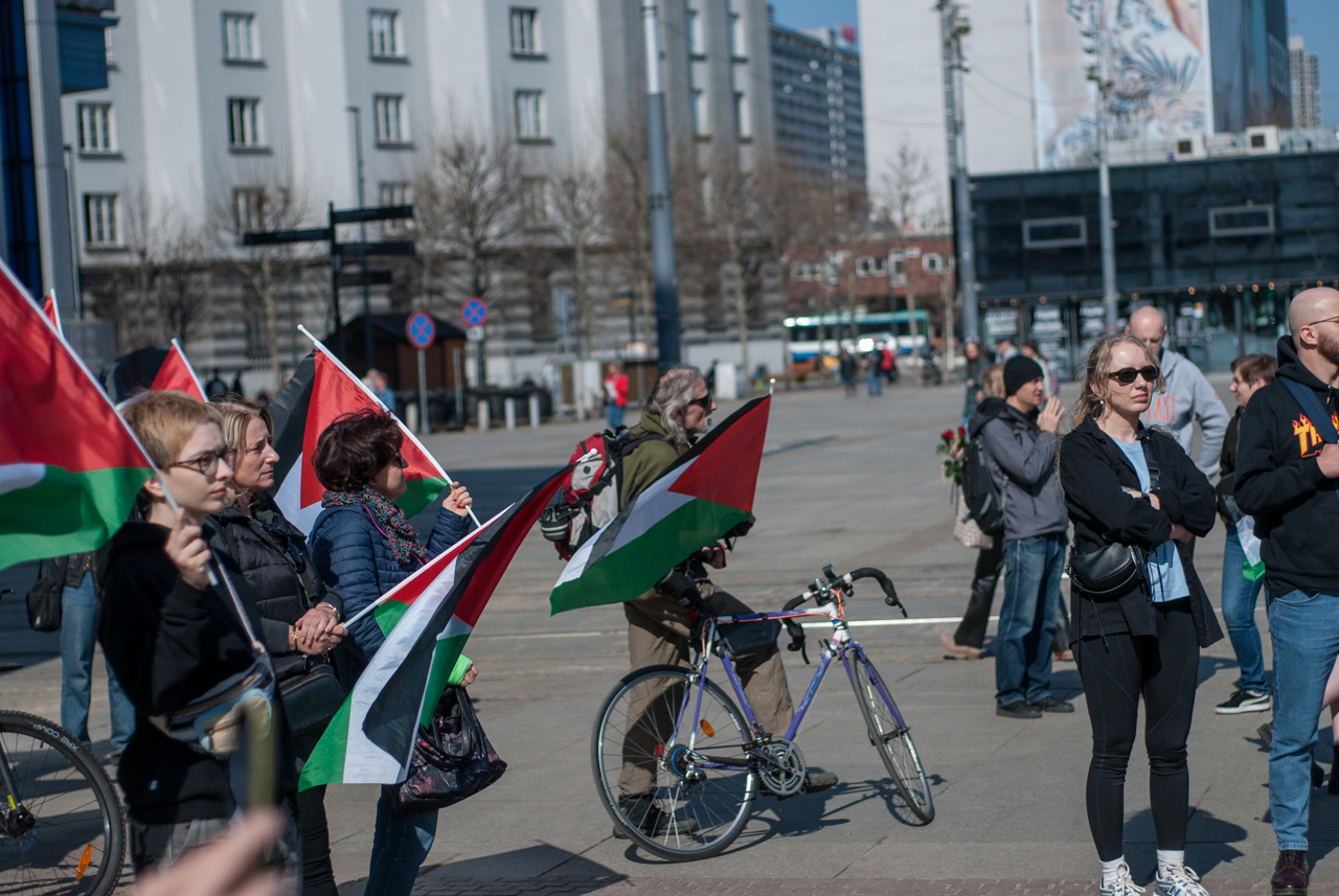 Wolna Palestyna! - sobotni protest na katowickim rynku 5