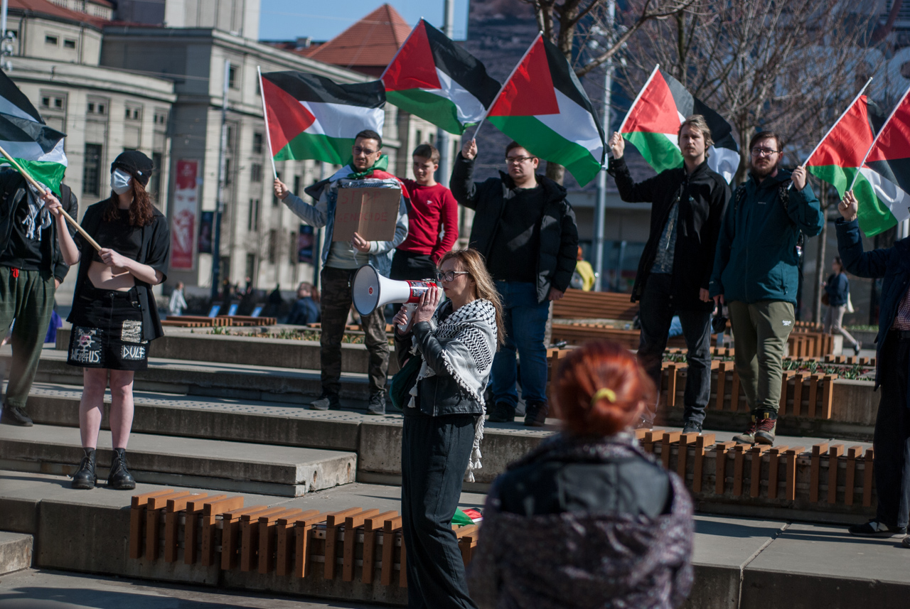 Wolna Palestyna! - sobotni protest na katowickim rynku 7