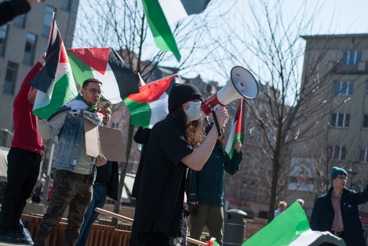 Wolna Palestyna! - sobotni protest na katowickim rynku 23
