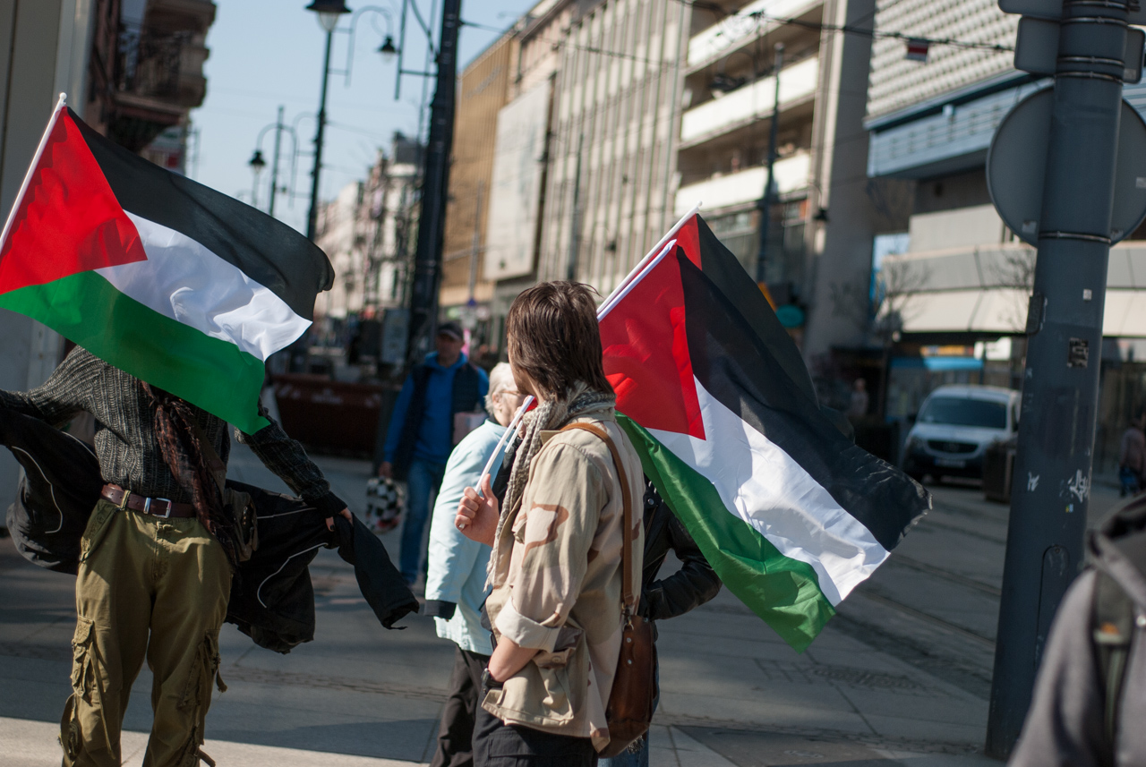 Wolna Palestyna! - sobotni protest na katowickim rynku 27