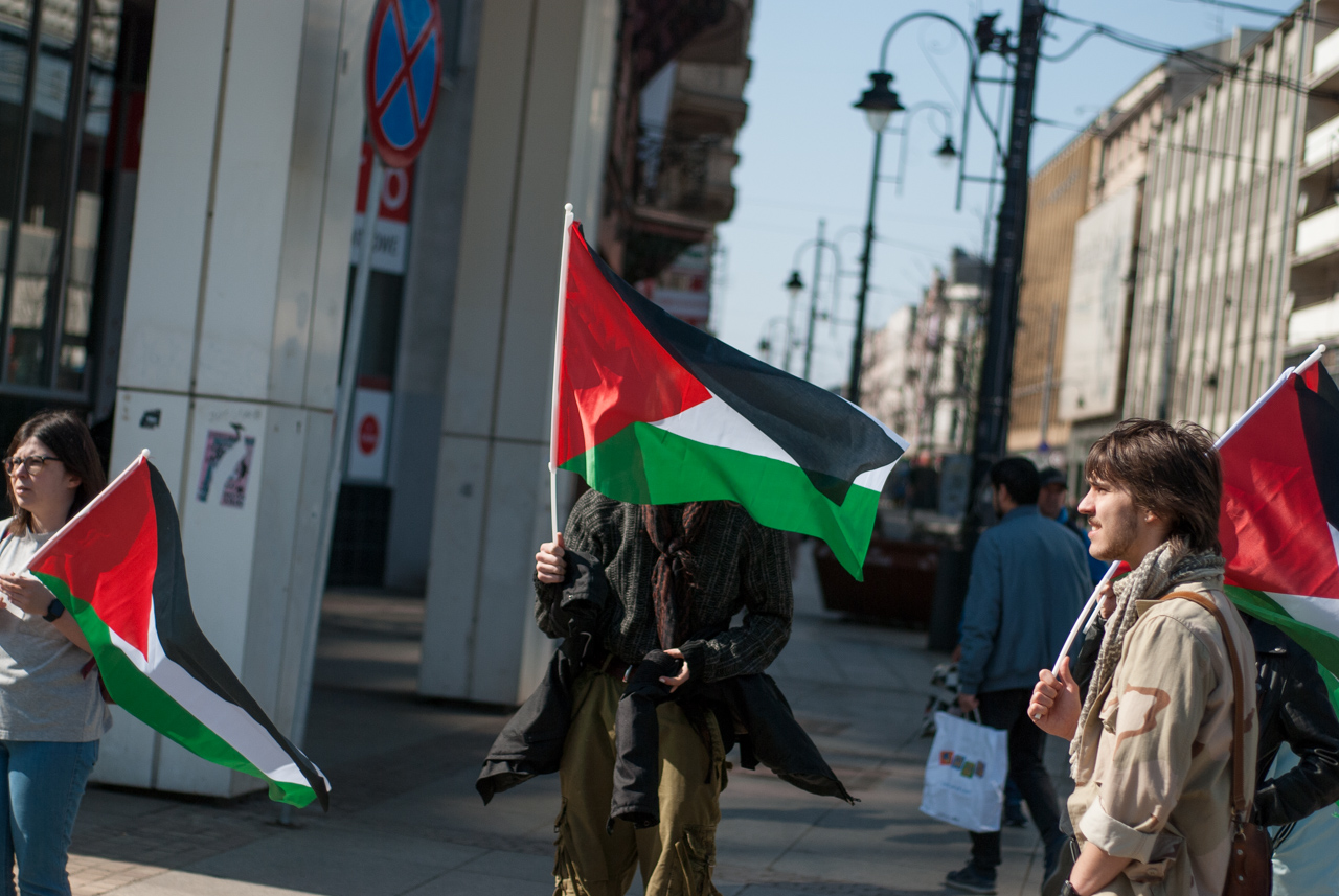 Wolna Palestyna! - sobotni protest na katowickim rynku 28