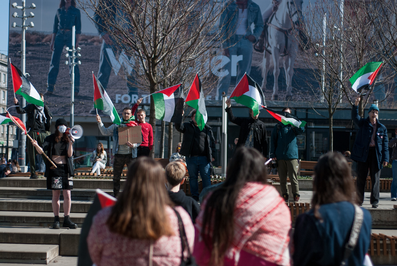 Wolna Palestyna! - sobotni protest na katowickim rynku 35