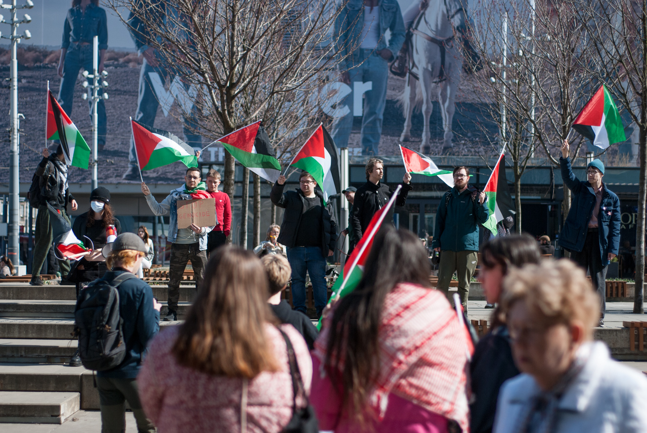 Wolna Palestyna! - sobotni protest na katowickim rynku 36