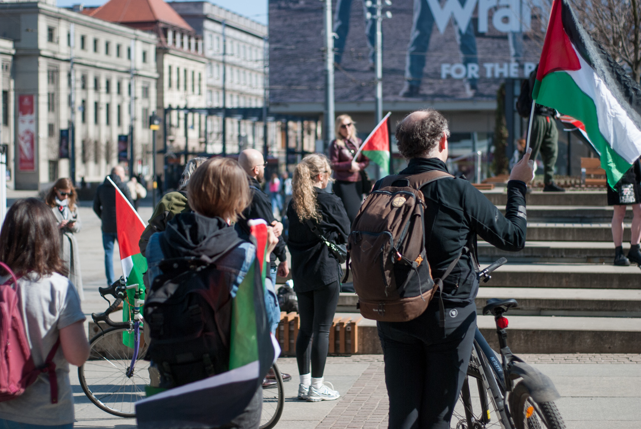 Wolna Palestyna! - sobotni protest na katowickim rynku 38