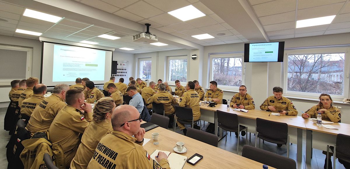 Szkolenie koordynatorów ds. dostępności w Komendzie Wojewódzkiej PSP w Katowicach