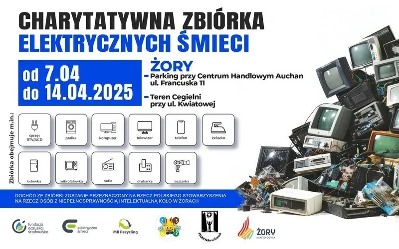 Charytatywna zbiórka elektrośmieci w Żorach – pomóż i zadbaj o porządek!
