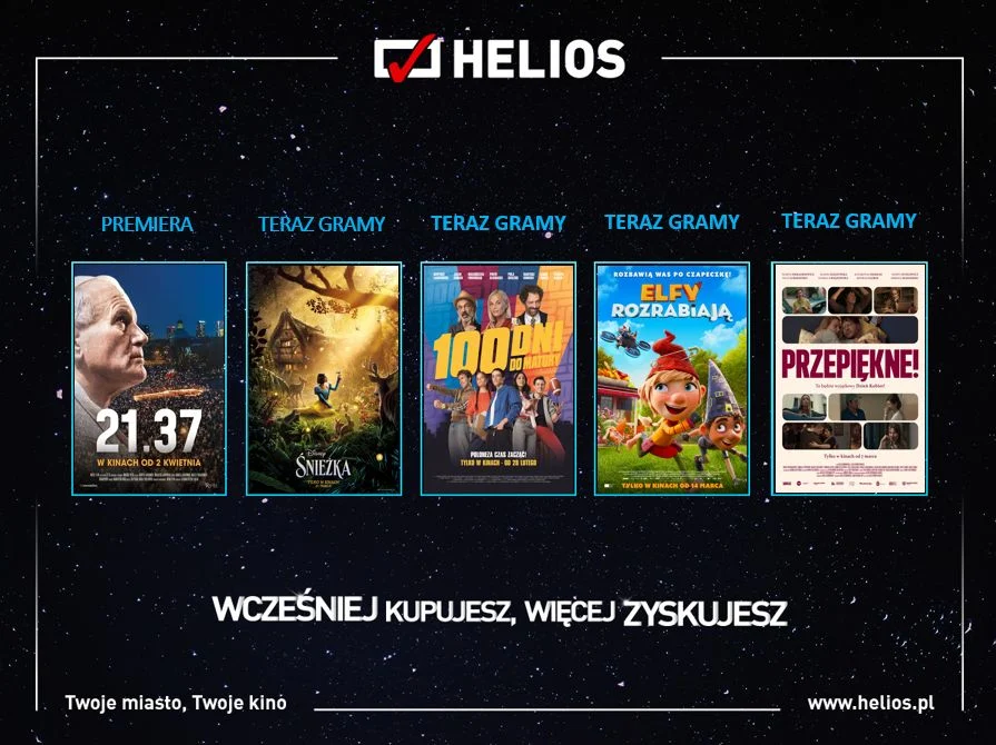 Wiosenne premiery w kinach Helios
