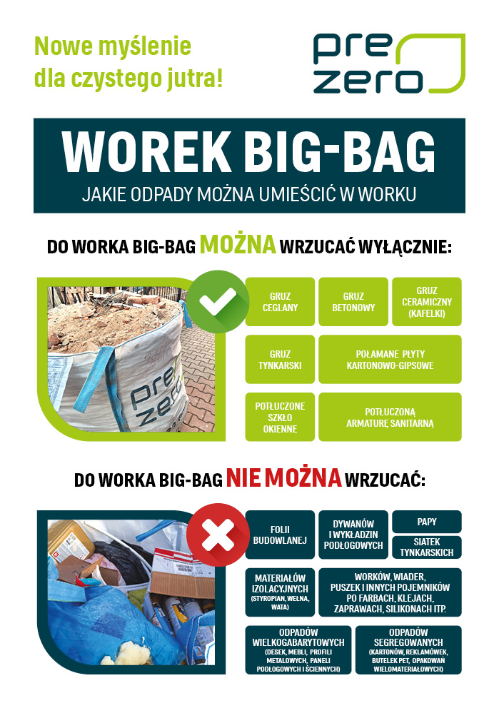 Jak przygotować worek BIG-BAG do odbioru odpadów budowlanych w Zabrzu