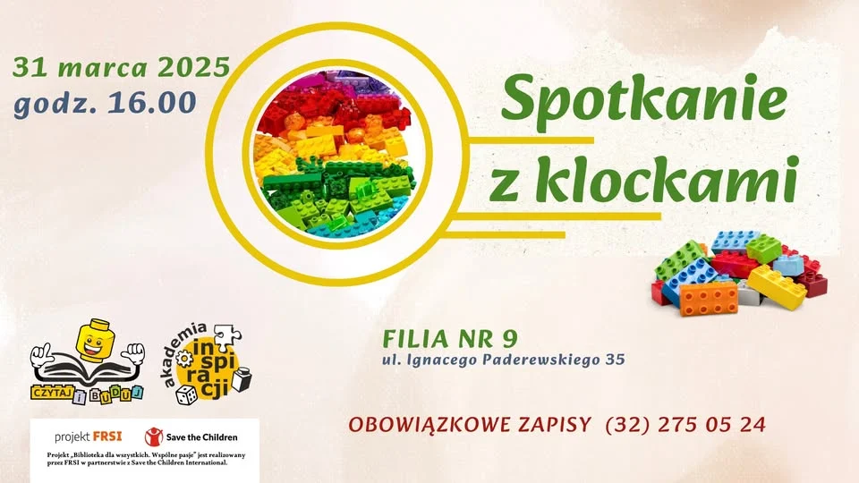 Warsztaty LEGO w zabrzańskiej bibliotece. Kreatywna zabawa dla małych i dużych