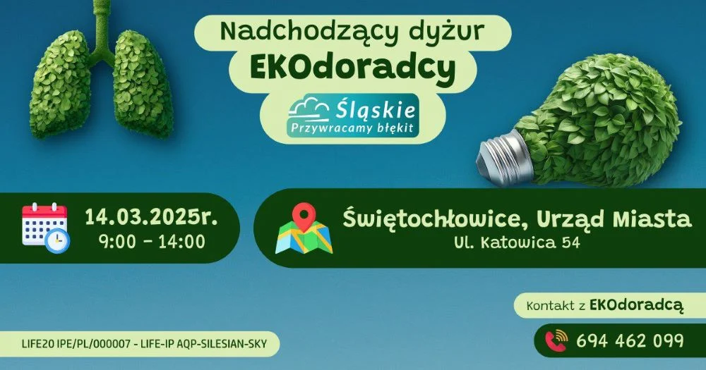 Masz pytania o dotacje i ekologię? Skorzystaj z dyżuru Ekodoradcy!