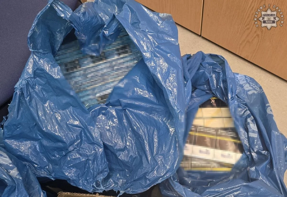 Policjanci przechwycili prawie sto tysięcy papierosów. Zatrzymano chorzowianina