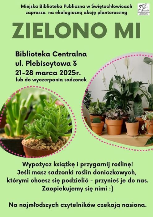 Trwa akcja biblioteki "Zielono mi": ostatnie dni na przygarnięcie sadzonek