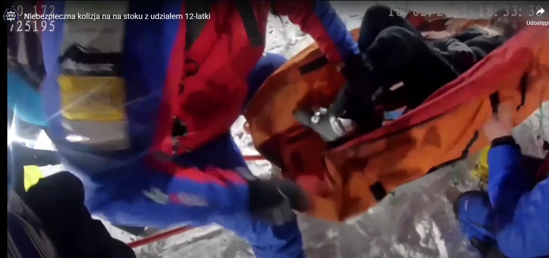 Niebezpieczna kolizja na stoku w Istebnej – 12-latka trafiła do szpitala