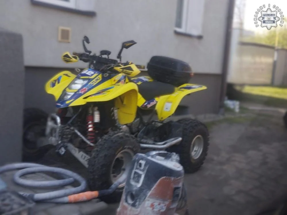Skradziony quad odzyskany w kilka godzin! Pyskowiccy kryminalni w akcji