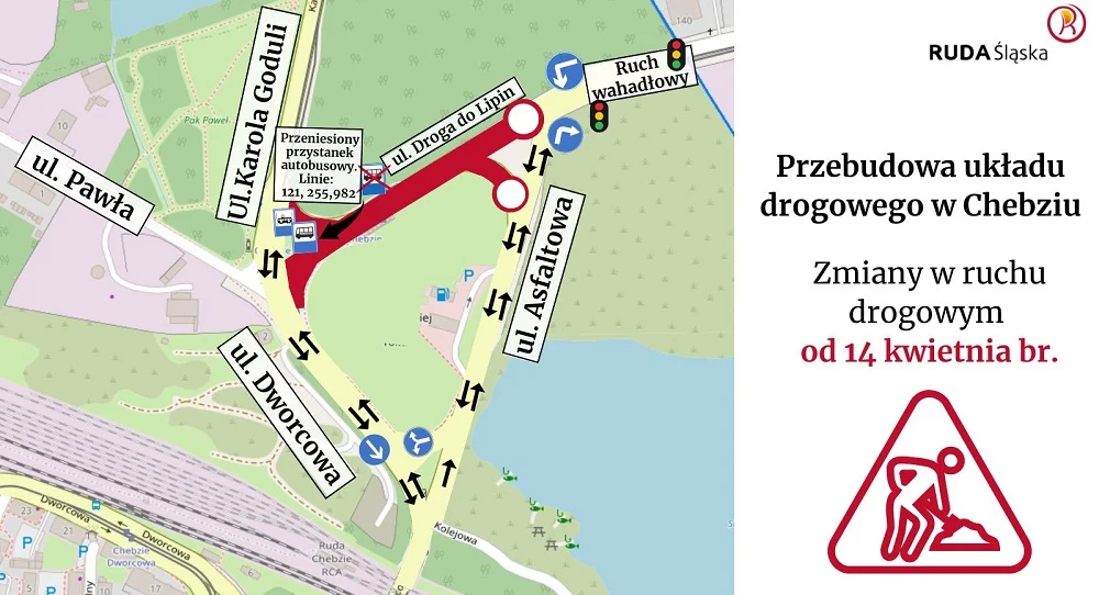 Rusza wielka przebudowa dróg w Chebziu! Co czeka kierowców i pasażerów od 14 kwietnia?
