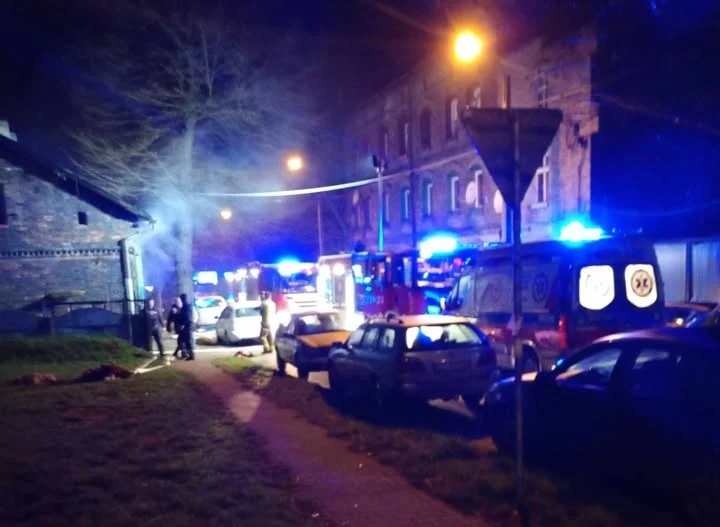 Pożar w Rudzie Śląskiej. Nocna ewakuacja mieszkańców. Psa nie udało się uratować