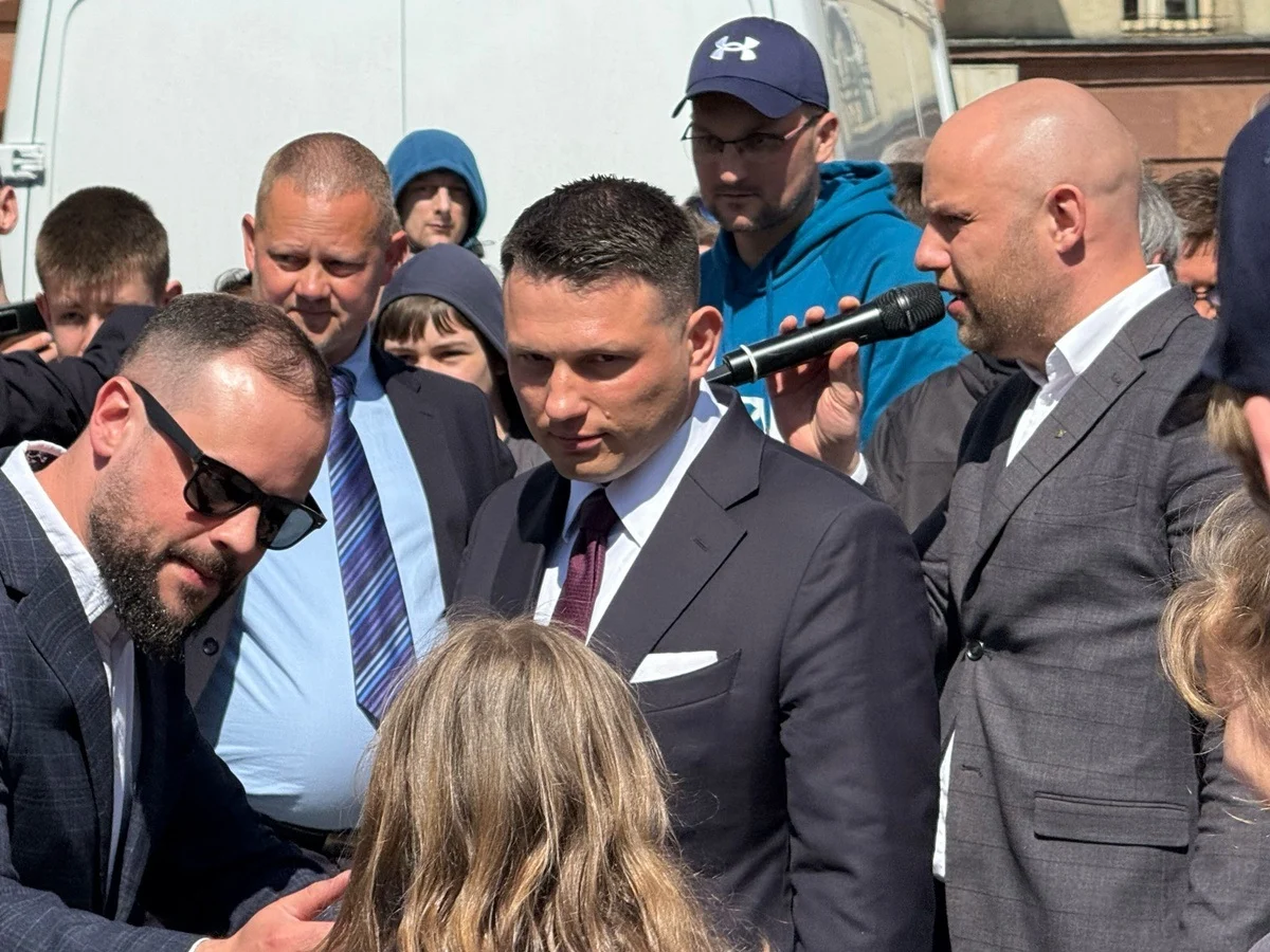 Sławomir Mentzen spotkał się z mieszkańcami Rudy Śląskiej